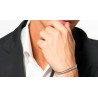 Bracciale Tennis Uomo Luca Barra BA1918 In Acciaio Con Zirconi
