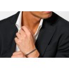 Bracciale Tennis Uomo Luca Barra BA1919 In Acciaio Con Zirconi Neri