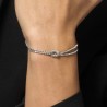 Bracciale Uomo Luca Barra BA1926 In Acciaio Con Nodo E Zirconi
