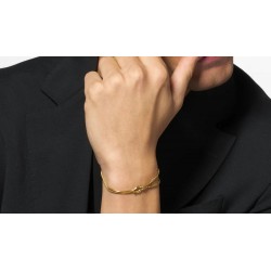 Bracciale Uomo Luca Barra BA1925 In Acciaio Dorato Con Nodo