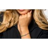 Bracciale Donna Luca Barra BA2913 In Acciaio Con Nodo E Zirconi Verdi