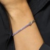 Bracciale Donna Luca Barra BA2912 In Acciaio Con Nodo E Zirconi Viola