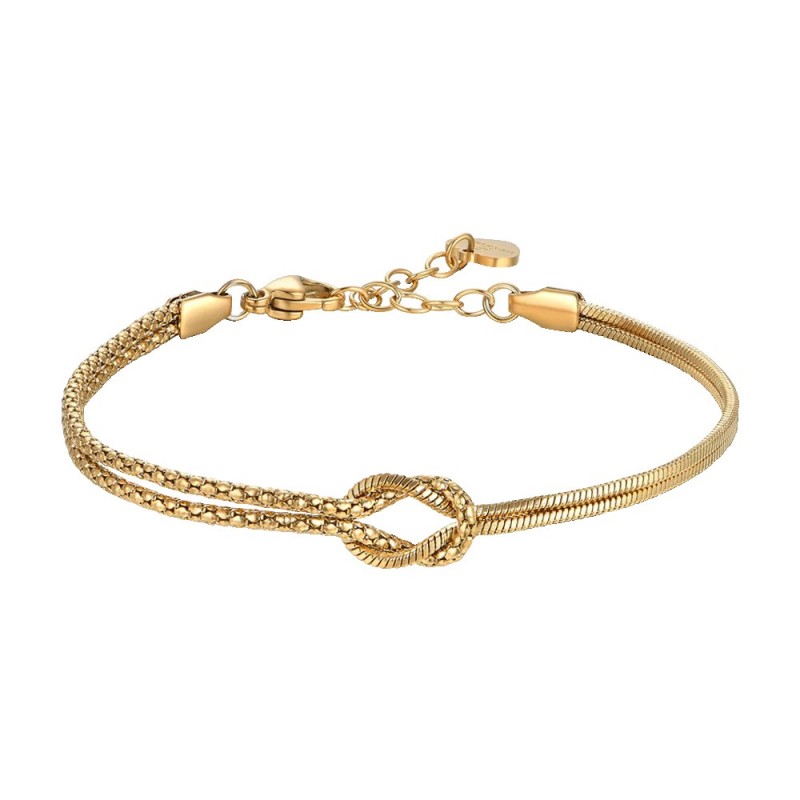 Bracciale Donna Luca Barra BK2904 In Acciaio Dorato Con Nodo