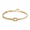 Bracciale Donna Luca Barra BK2904 In Acciaio Dorato Con Nodo