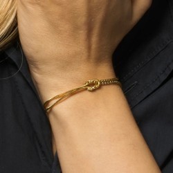 Bracciale Donna Luca Barra BK2904 In Acciaio Dorato Con Nodo