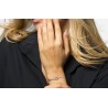 Bracciale Donna Luca Barra BK2910 In Acciaio Con Nodo E Zirconi Rosa