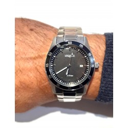 Orologio Uomo Vagary by Citizen IB8-119-51 In Acciaio Con Quadrante Nero