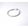Mono Orecchino Cerchio Donna Luca Barra OK1608 In Acciaio Con Zirconi