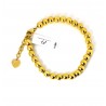 Bracciale Donna Luca Barra BK2937 In Acciaio Dorato Con Sfere Dorate