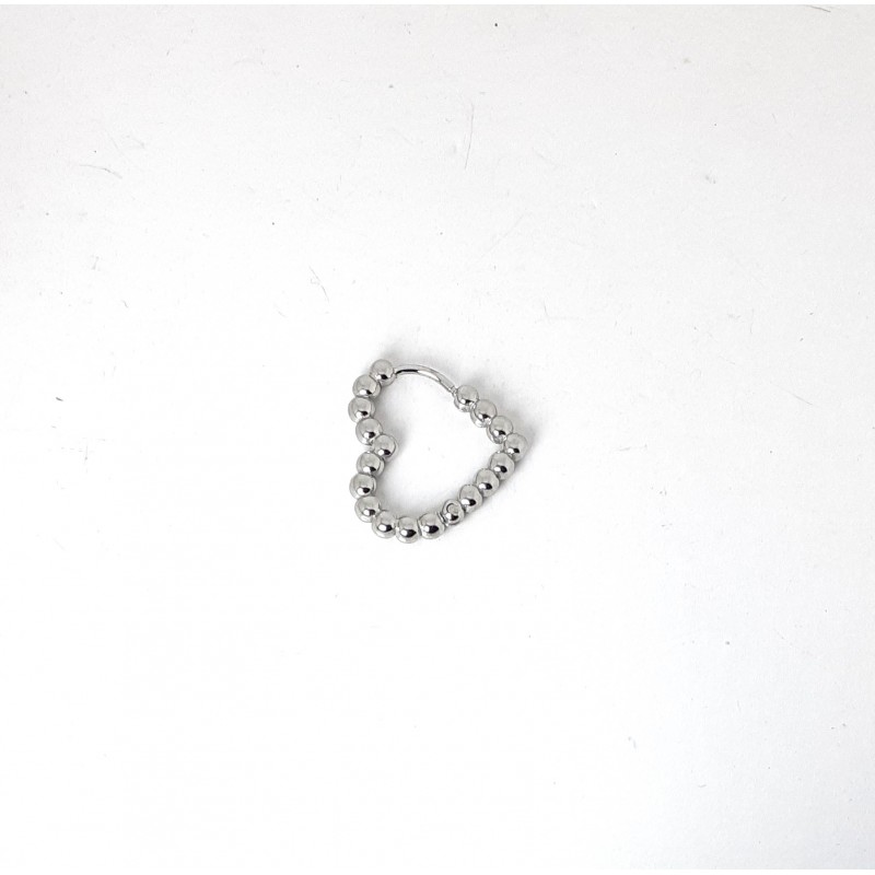 Mono Orecchino Donna Luca Barra OK1645 In Acciaio A Cuore