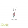 Collana Bambina Gisel Kids GK-CD025 In Argento Con Sirenetta Smaltata