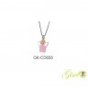 Collana Bimba Gisel Kids GK-CD033 In Argento Con Angelo Smaltato