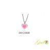 Collana Bimba Gisel Kids GK-CD028 In Argento Con Cuore Con Smalto Rosa