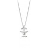 Collana Uomo Ananda925 A-CD153B In Argento Con Ancora E Zirconi Neri