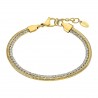 Bracciale Tennis Donna Lotus Style LS2576/2/2 In Acciaio Dorato A Doppio Filo