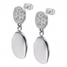 Orecchini Donna Pendenti Lotus Style LS2567/4/1 In Acciaio Con Strass