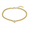 Bracciale Donna Lotus Style LS2559/2/2 In Acciaio Dorato Con Zircone A Cuore