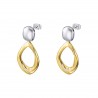Orecchini Pendenti Donna Lotus Style LS2564/4/2 In Acciaio Bicolore A Goccia