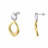 Orecchini Pendenti Donna Lotus Style LS2564/4/2 In Acciaio Bicolore A Goccia