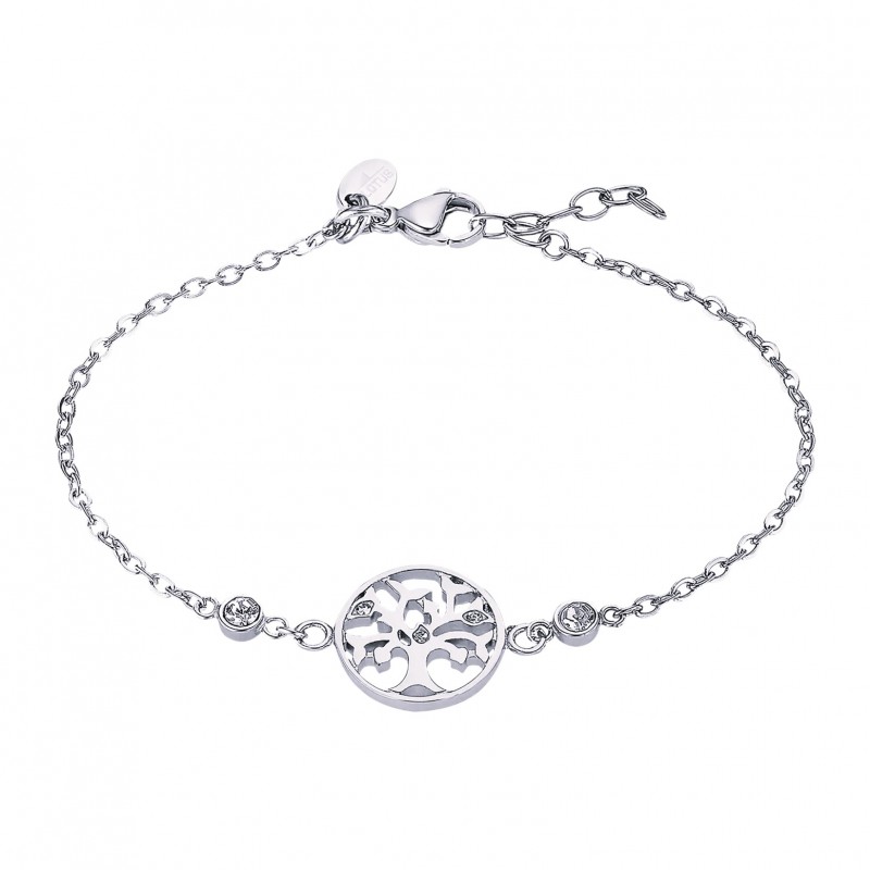 Bracciale Donna Lotus Style LS2600/2/1 In Acciaio Con Albero Della Vita E Strass