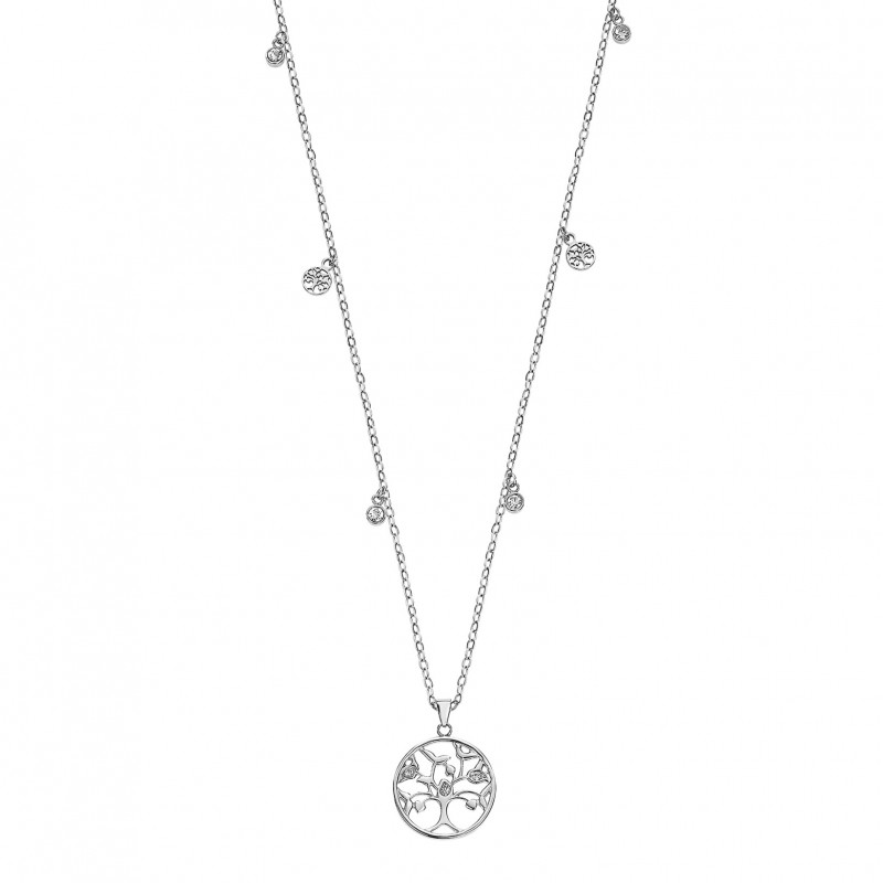 Collana Donna Lotus Style LS2600/1/1 In Acciaio Con Albero Della Vita E Strass