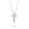 Collana Uomo Ananda925 A-CD161B In Argento Con Croce E Zirconi Neri