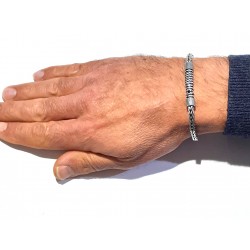 Bracciale Uomo Ananda925 A-BR635N In Argento Con Centrale Lavorato