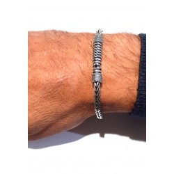 Bracciale Uomo Ananda925 A-BR635N In Argento Con Centrale Lavorato