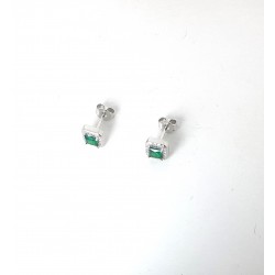 Orecchini Donna Gioja Argento COR21 V In Argento Con Pietra Verde