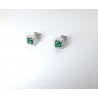 Orecchini Donna Gioja Argento COR21 V In Argento Con Pietra Verde