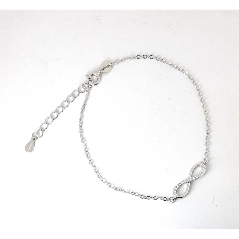 Bracciale Donna Gioja Argento AXBR22 I In Argento Con Infinito E Zirconi