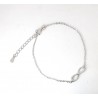 Bracciale Donna Gioja Argento AXBR22 I In Argento Con Infinito E Zirconi