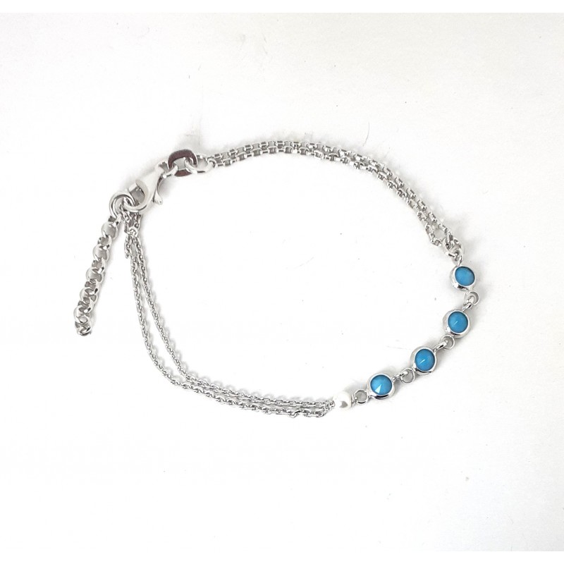 Bracciale Donna Gioja Argento CBR28 T In Argento Con Pietre Turchesi