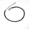 Bracciale Tennis Unisex Ananda Steel And Co AXBR17 TN In Acciaio Con Zirconi Neri