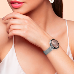 Smartwatch Donna Niah Lyra NH-LYRA-M1SIL Con Cinturino Acciaio Maglia Milanese