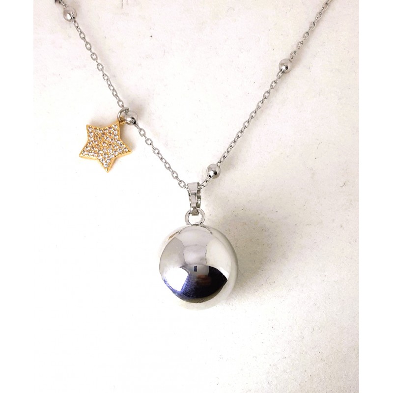 Collana Donna Chiama Angeli Ananda Steel And Co AMCL13 L Con Pendente Stella
