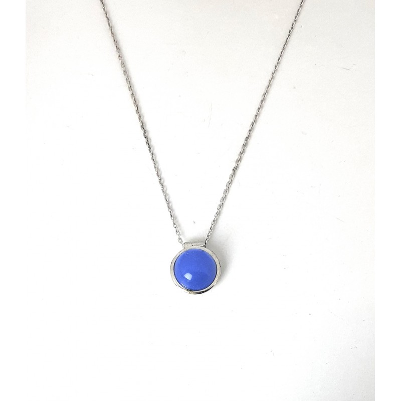 Collana Donna Fitters F1C024 In Argento Con Pietra Azzurra