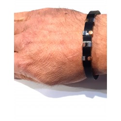 Bracciale Uomo Fitters F7B024 In Caucciù E Acciaio Multicolore