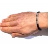 Bracciale Uomo Passavinti BR3012 In Caucciù Con Chiusura Ed Elementi In Acciaio