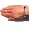 Bracciale Uomo Mooby TB286 In Acciaio A Catena Con Inserto Con Zircone