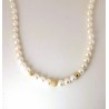 Collana Donna Kioto COLLS-3OG/9KT In Perle Con Chiusura E Sfere In Oro Giallo 9 Carati
