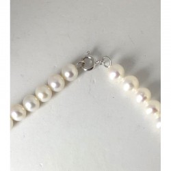 Collana Donna Kioto COL5.5-6/9KT 1 In Perle Con Chiusura Oro Bianco 9 Carati