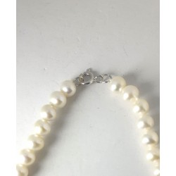 Collana Donna Kioto COL5.5/9KT In Perle Con Chiusura Oro Bianco 9 Carati
