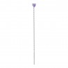 Mono Orecchino Donna Luca Barra OK1514 Pendente Con Cristallo Viola A Cuore