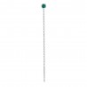 Mono Orecchino Donna Luca Barra OK1508 Pendente In Acciaio Con Cristallo Verde