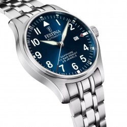 Orologio Uomo Festina F20151/C Automatico SWISS MADE Con Quadrante Blu