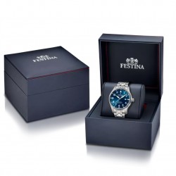 Orologio Uomo Festina F20151/C Automatico SWISS MADE Con Quadrante Blu