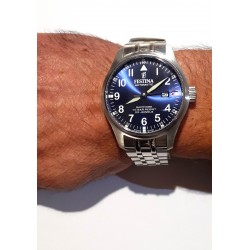 Orologio Uomo Festina F20151/C Automatico SWISS MADE Con Quadrante Blu