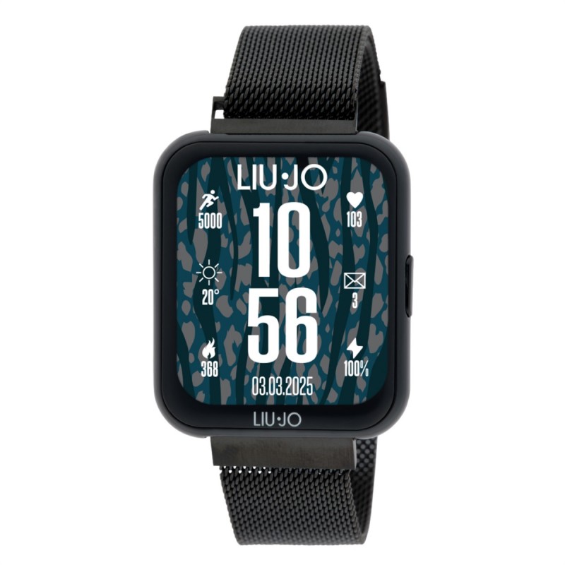Smartwatch Unisex Liu-Jo Voice Slim 2.0 SWLJ194 Con Cinturino Nero Maglia Milanese
