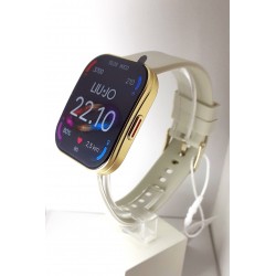 Smartwatch Unisex Liu-Jo Voice Curved SWLJ215 Con Doppio Cinturino Beige E Nero